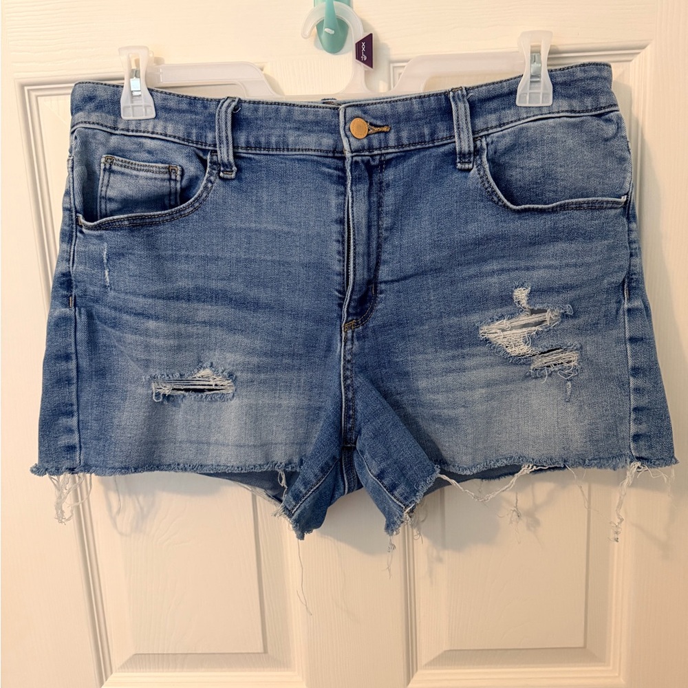 Universal Thread Light Blue Distressed Denim Cutoff Shorts